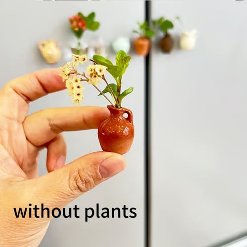 🎁Create Your Own Mini Garden🌸Mini Ceramics Vase Fridge Magnet