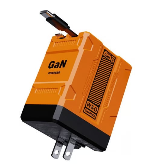 Last Day Sale W&O 4-in-1 GaN PD3.0 Fast Charger with Retractable Cables