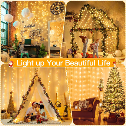 ✨LED Light Strip, USB Powered LED Curtain Light String for Gift Set