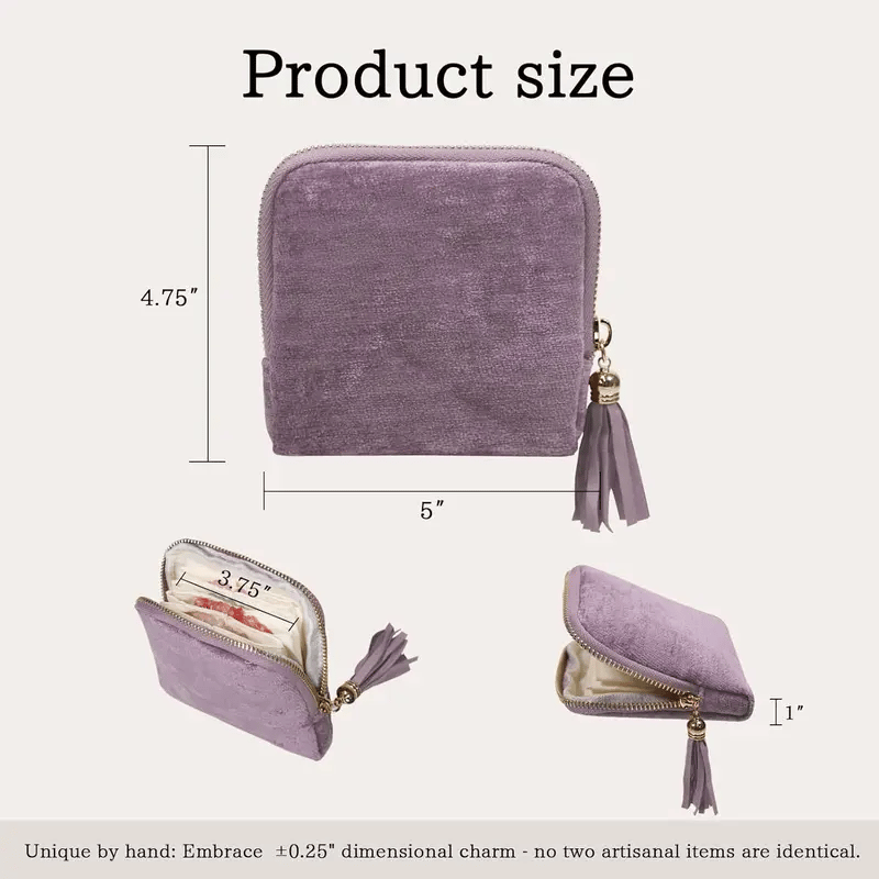 🔥Jewelry zippered pocket case Travel Jewelry Bag Portable Organizer