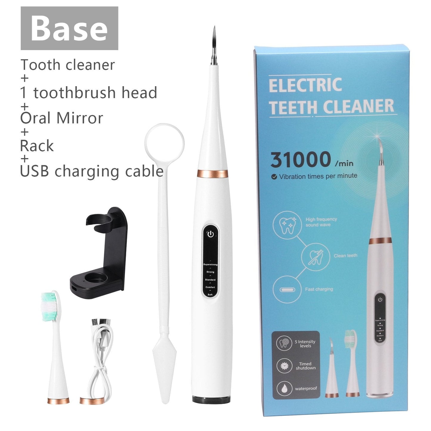 🔥Tooth Scaling and Toothbrush all in one plus spare heads and tools