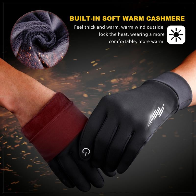 🎁LAST DAY 49% OFF🔥Winter Gloves Women Men Ski Gloves Liners Thermal Warm Touch Screen