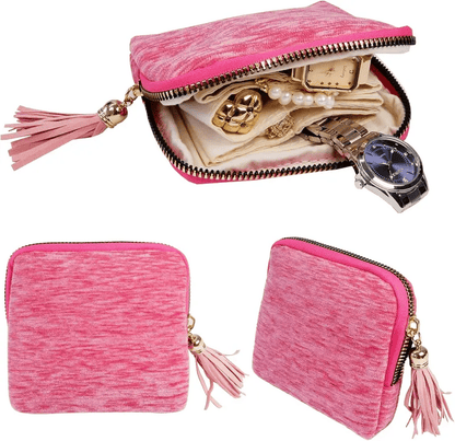 🔥Jewelry zippered pocket case Travel Jewelry Bag Portable Organizer