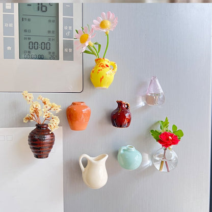 🎁Create Your Own Mini Garden🌸Mini Ceramics Vase Fridge Magnet