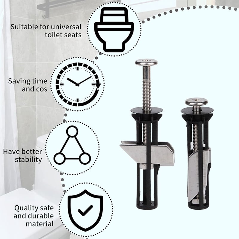 🔥New Year Sale - ✨Heavy Duty Toilet Seat Fastener Bolt kit