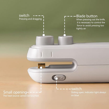 🎁Small 2-in-1 Rechargeable Magnetic Snack Sealer Household Mini Sealing Machine