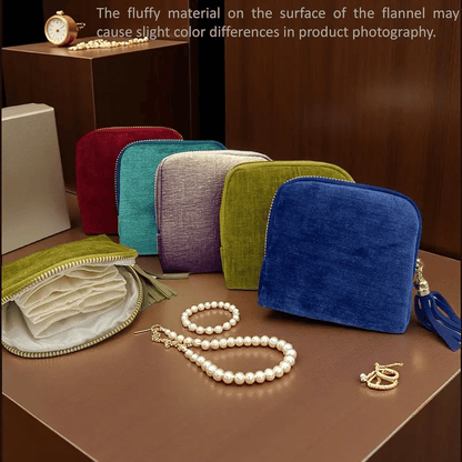 🔥Jewelry zippered pocket case Travel Jewelry Bag Portable Organizer