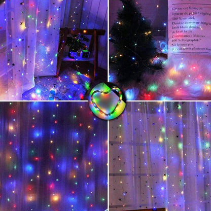 ✨LED Light Strip, USB Powered LED Curtain Light String for Gift Set