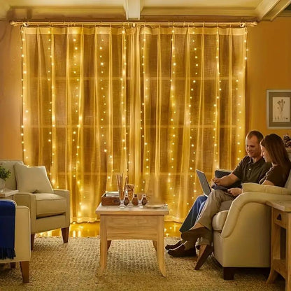 ✨LED Light Strip, USB Powered LED Curtain Light String for Gift Set