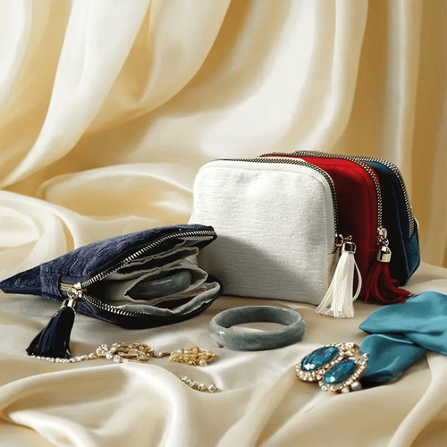 🔥Jewelry zippered pocket case Travel Jewelry Bag Portable Organizer