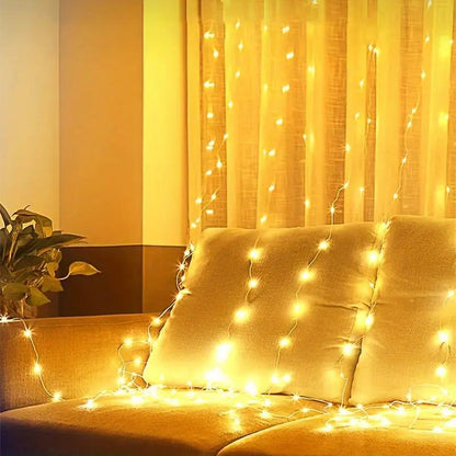 ✨LED Light Strip, USB Powered LED Curtain Light String for Gift Set
