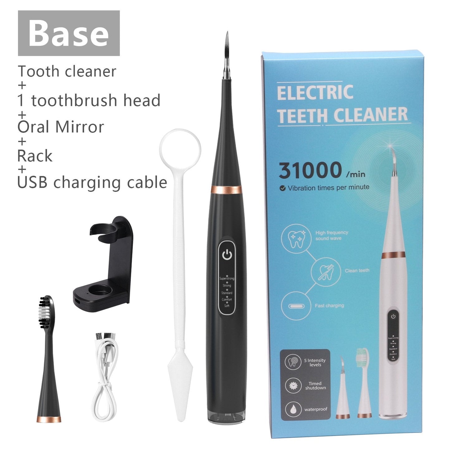 🔥Tooth Scaling and Toothbrush all in one plus spare heads and tools